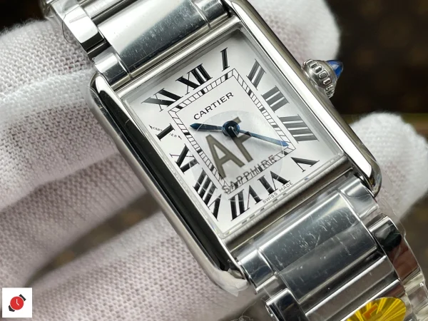 高仿卡地亞 Cartier 坦克系列 Tank 白盤鋼帶小號 WSTA0107