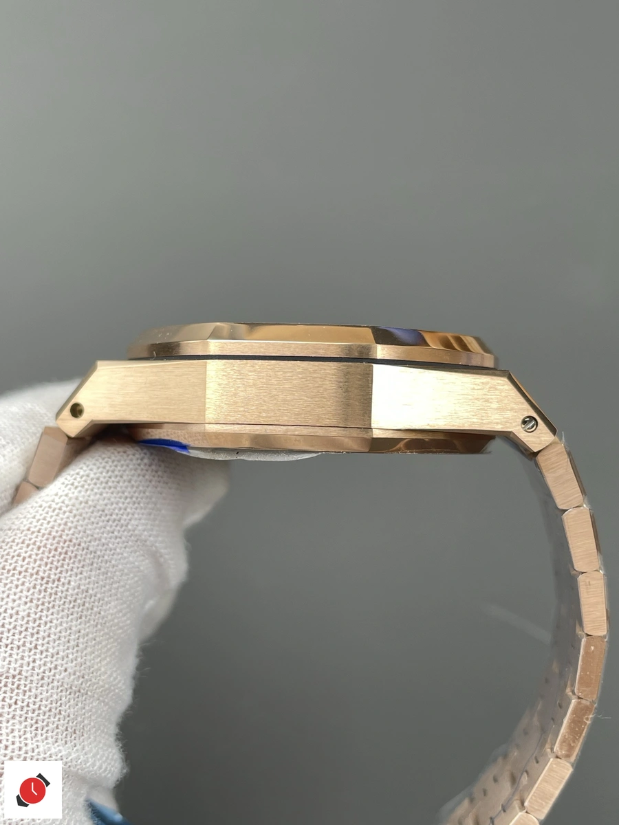 高仿AP-愛彼 皇家橡樹系列 26240 玫瑰金藍棕盤 41MM