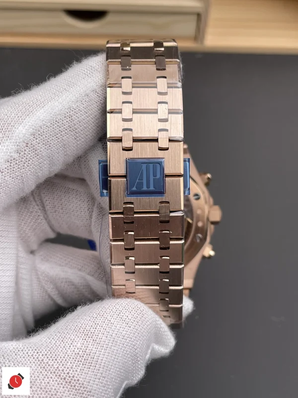 高仿AP-愛彼 皇家橡樹系列 26240 玫瑰金黑盤 41MM