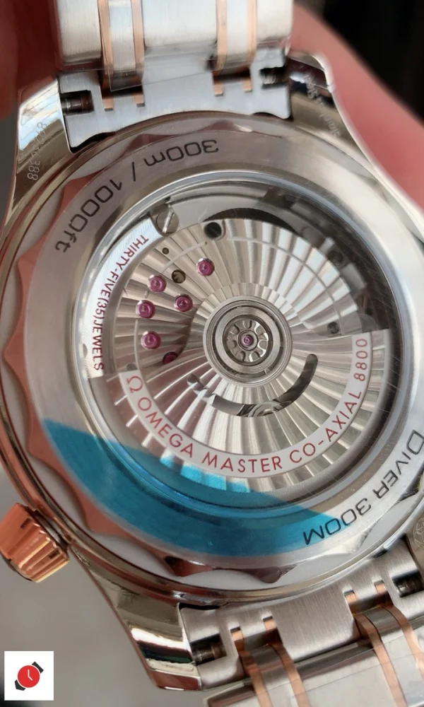 高仿歐米茄-Omega 海馬300系列 玫瑰金黑盤 42MM