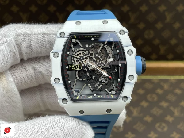 高仿理查德·米勒 Richard Mille RM35-01 白色碳纖維