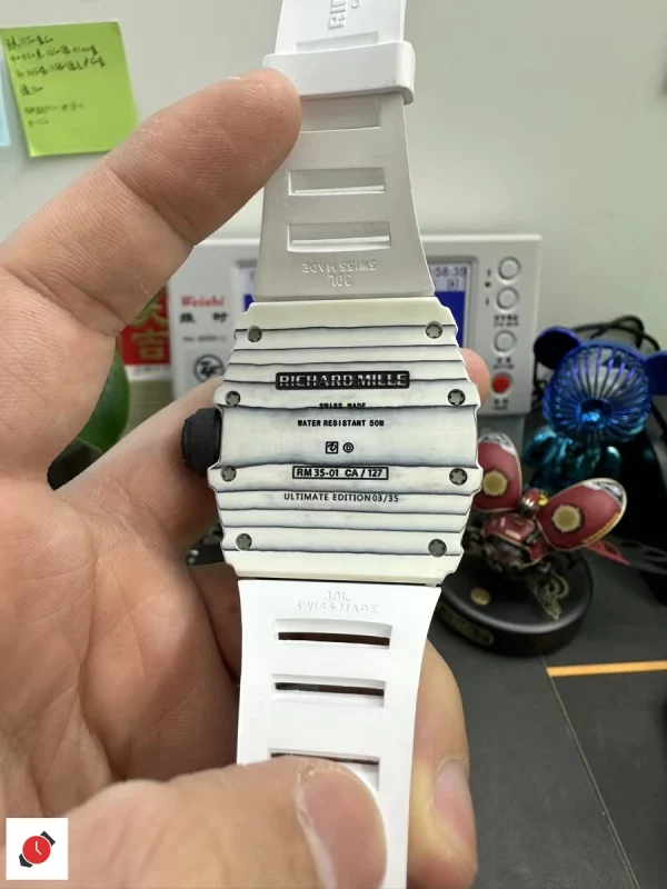 高仿理查德·米勒 Richard Mille RM35-01 白碳纖維