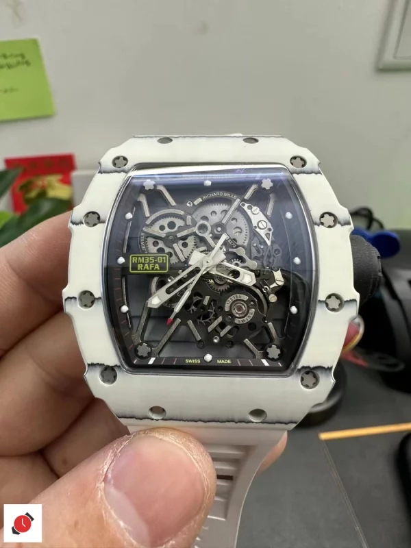 高仿理查德·米勒 Richard Mille RM35-01 白碳纖維