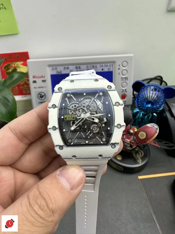 高仿理查德·米勒 Richard Mille RM35-01 白碳纖維