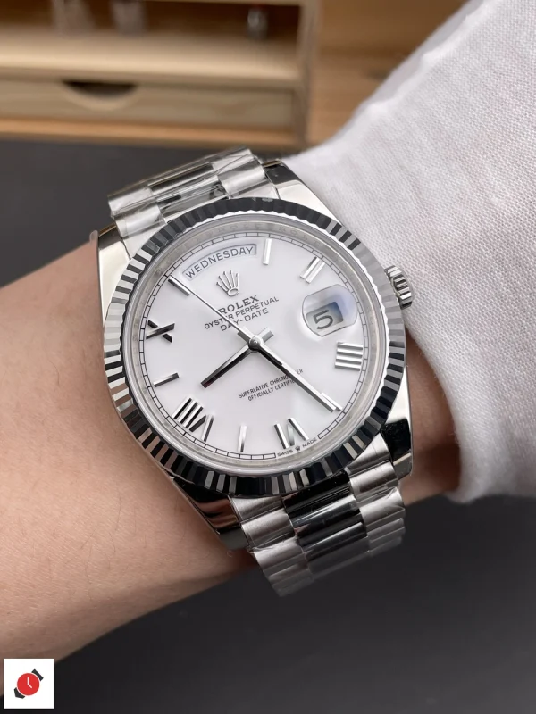 高仿勞力士Rolex 星期日曆 Day-Date DD 白羅馬 40MM m228239
