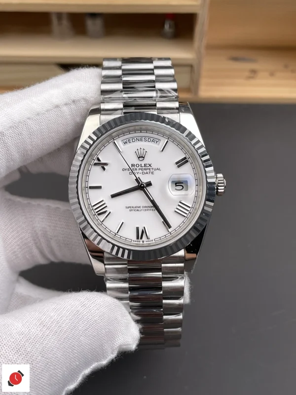 高仿勞力士Rolex 星期日曆 Day-Date DD 白羅馬 40MM m228239