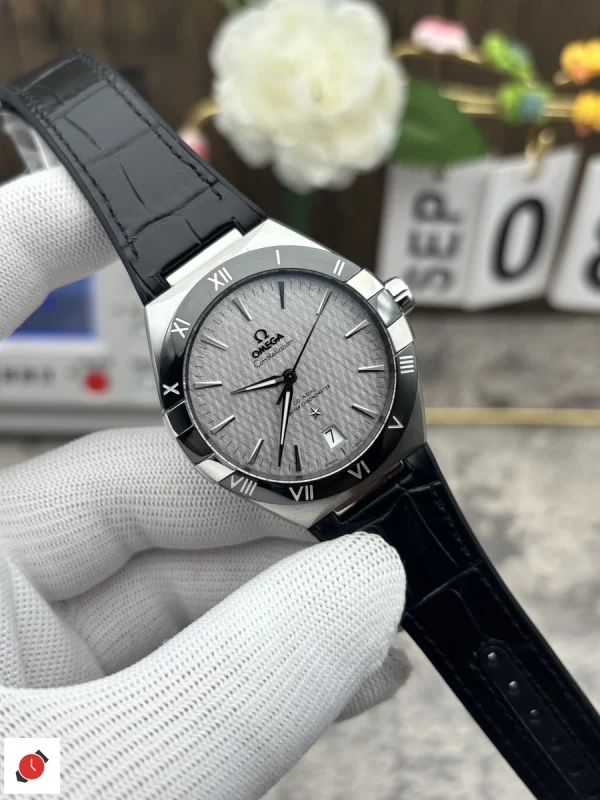 高仿 歐米茄Omega 星座系列 陶瓷圈灰格紋 41MM