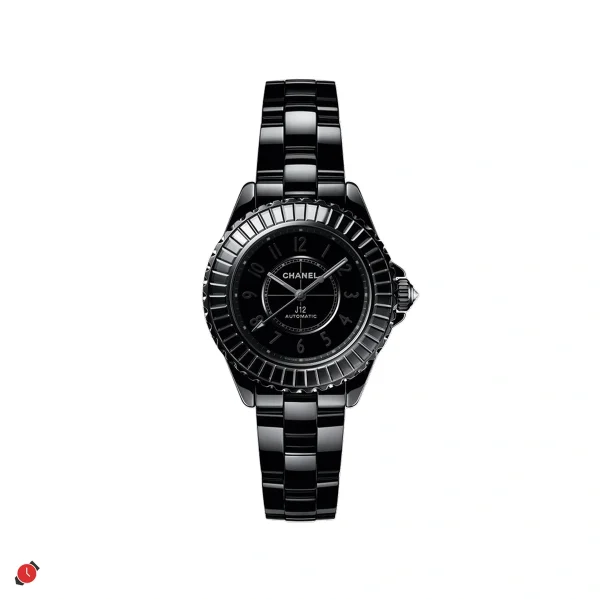 watch-20260529001 高仿香奈兒Chanel-J12 黑色冰糖鑽 33MM