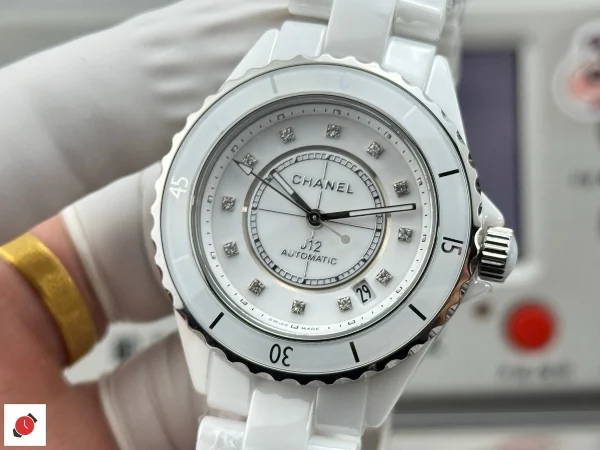 高仿香奈兒Chanel-J12 白色陶瓷鑽盤 38MM