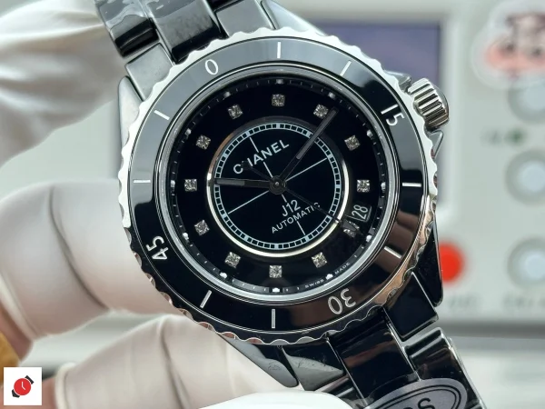 高仿香奈兒Chanel-J12 黑色色陶瓷鑽盤 38MM