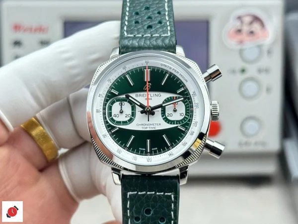 高仿百年靈 BREITLING TopTime系列 綠白盤