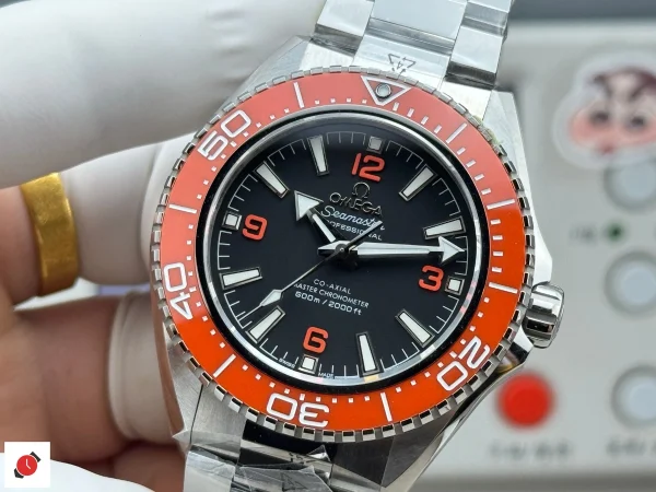 高仿歐米茄-Omega 海馬600系列 橙色陶瓷圈口鋼帶