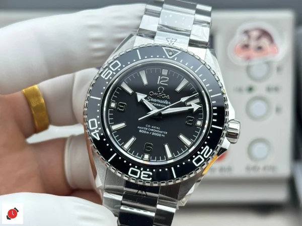 高仿歐米茄-Omega 海馬600系列 黑色色陶瓷圈口鋼帶