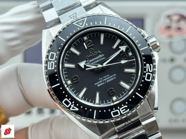 高仿歐米茄-Omega 海馬600系列 黑色色陶瓷圈口鋼帶