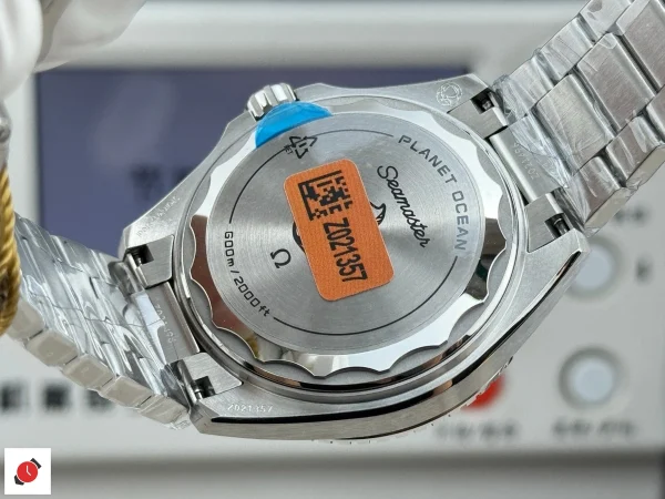 高仿歐米茄-Omega 海馬600系列 黑色色陶瓷圈口鋼帶