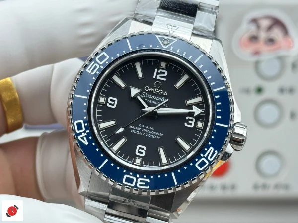 高仿歐米茄-Omega 海馬600系列 藍色陶瓷圈口鋼帶