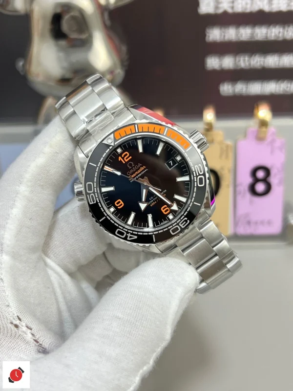 高仿歐米茄-Omega 海馬600系列 四分之一橙 鋼帶