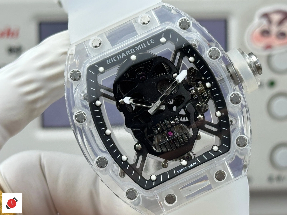 高仿里查德米爾 Richard Mille RM 052 骷髏陀飛輪 黑盤