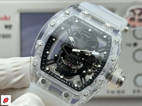 高仿里查德米爾 Richard Mille RM 052 骷髏陀飛輪 黑盤