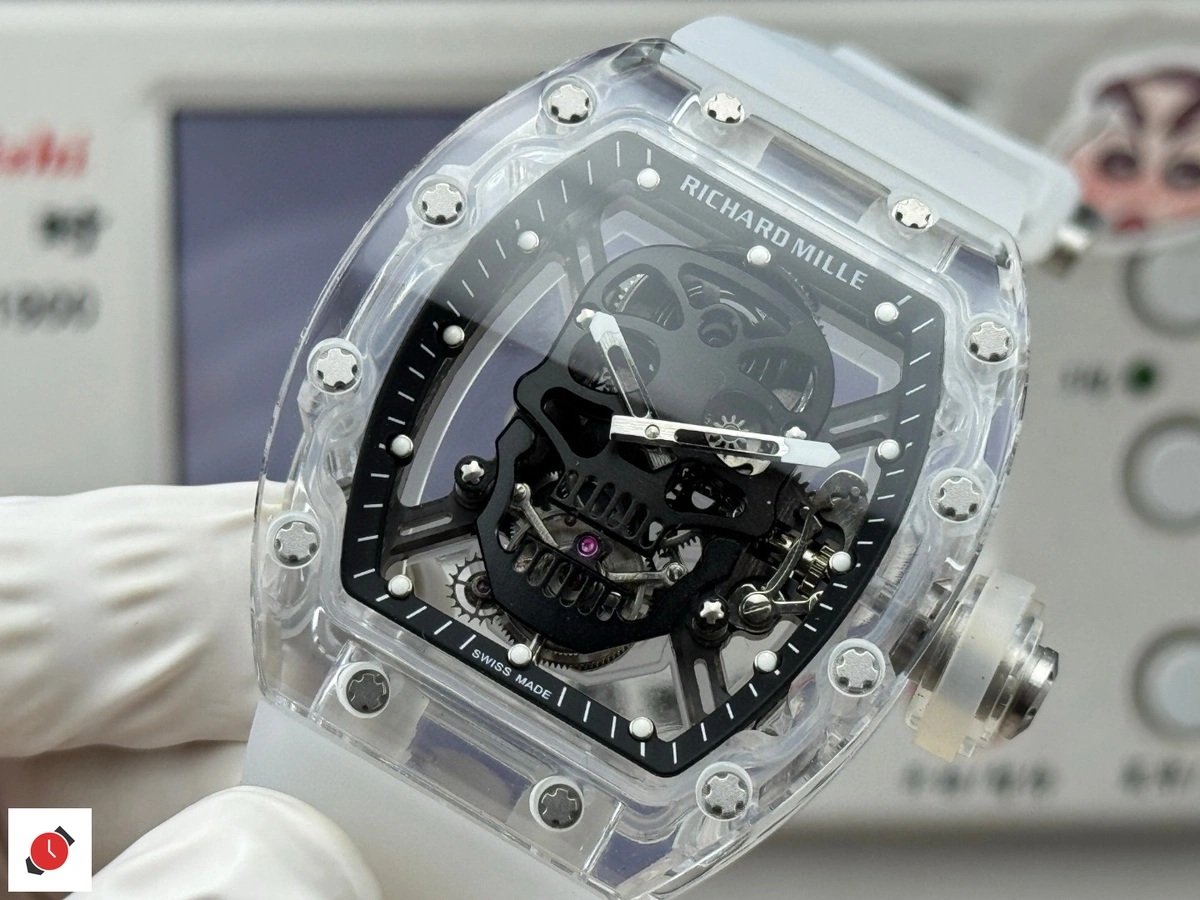 高仿里查德米爾 Richard Mille RM 052 骷髏陀飛輪 黑盤