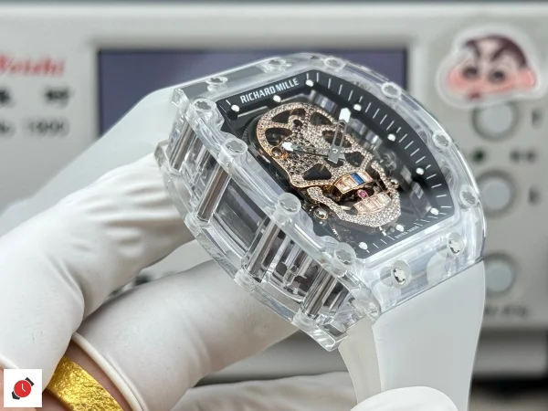 高仿里查德米爾 Richard Mille RM 052 骷髏陀飛輪 鑲鑽