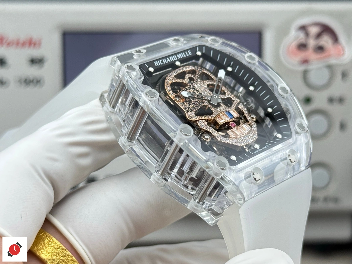 高仿里查德米爾 Richard Mille RM 052 骷髏陀飛輪 鑲鑽