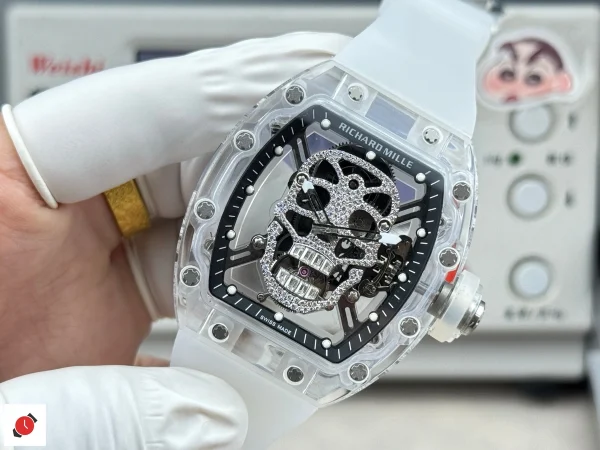 高仿里查德米爾 Richard Mille RM 052 骷髏陀飛輪 鑲鑽
