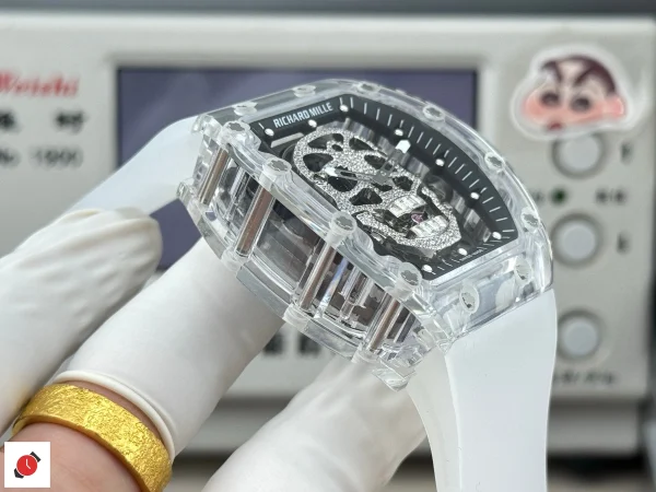 高仿里查德米爾 Richard Mille RM 052 骷髏陀飛輪 鑲鑽