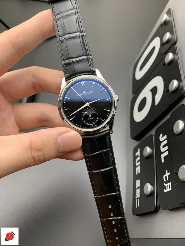 高仿積家 月向大師 黑盤月相 39MM