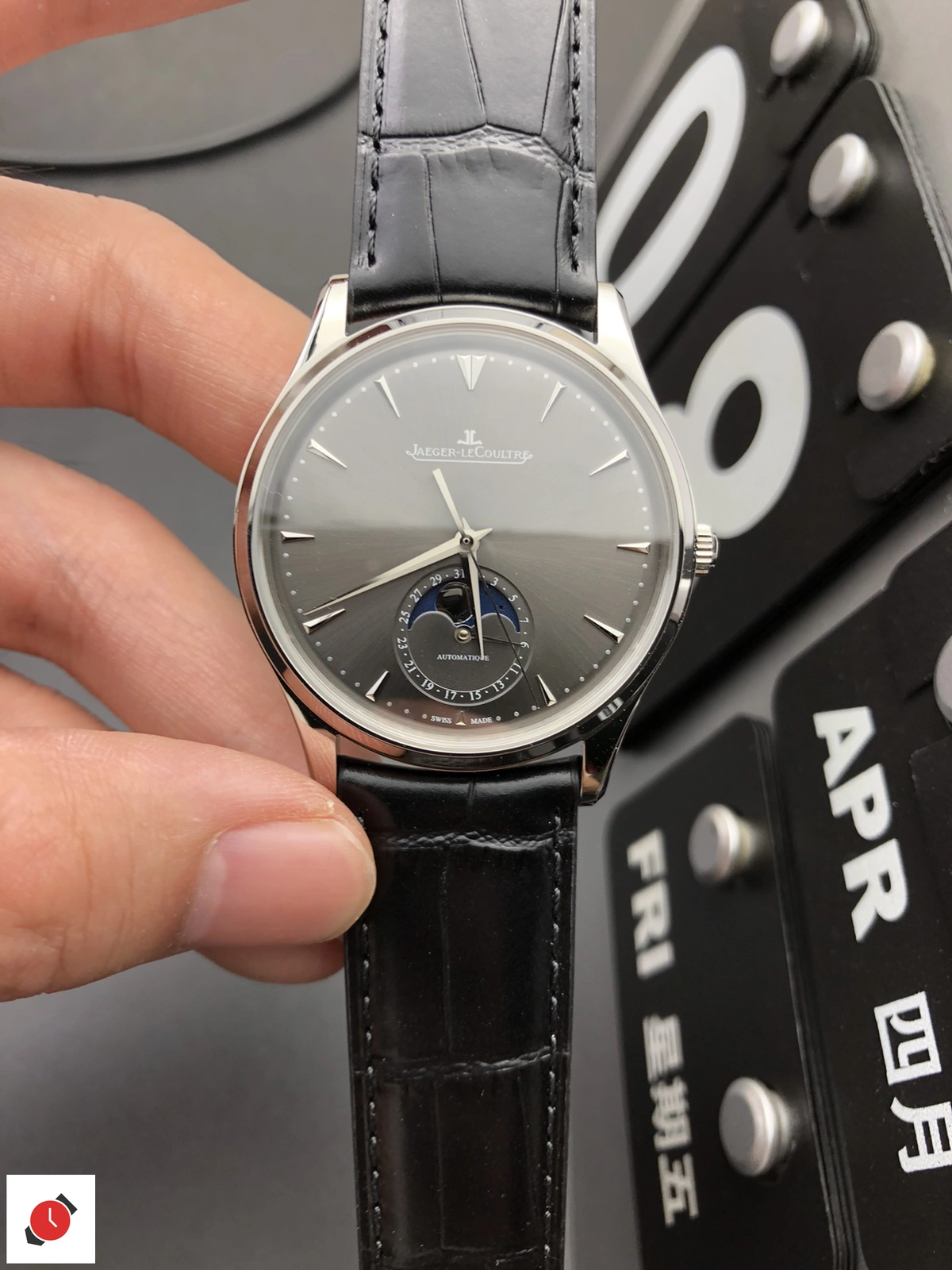 高仿積家 月向大師 灰盤月相 39MM