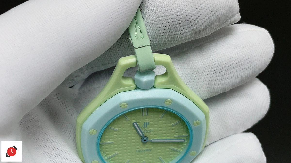 高仿Swatch AP Royal Pop 聯名款 草綠盤 40MM