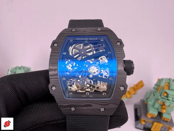 高仿里查德米爾 Richard Mille RM67-02 碳纖維 黑把頭
