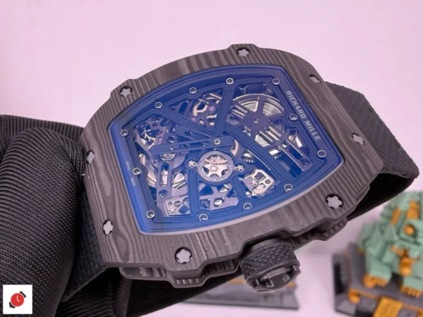高仿里查德米爾 Richard Mille RM67-02 碳纖維 黑把頭