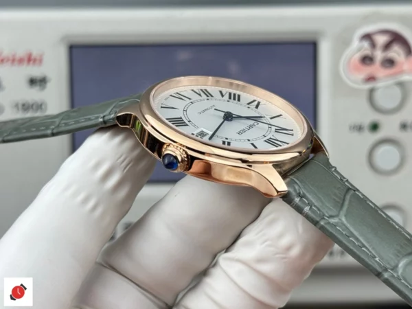 高仿卡地亞 cartier 倫敦系列 40MM 白盤金殼