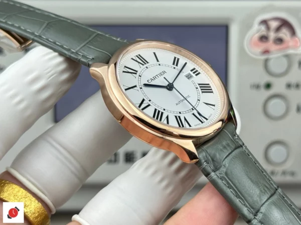 高仿卡地亞 cartier 倫敦系列 40MM 白盤金殼