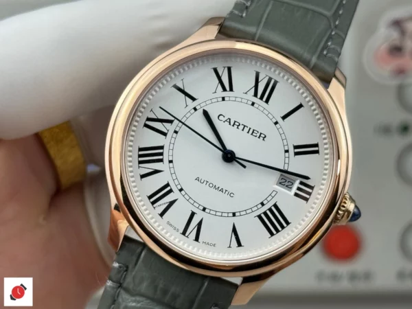 高仿卡地亞 cartier 倫敦系列 40MM 白盤金殼
