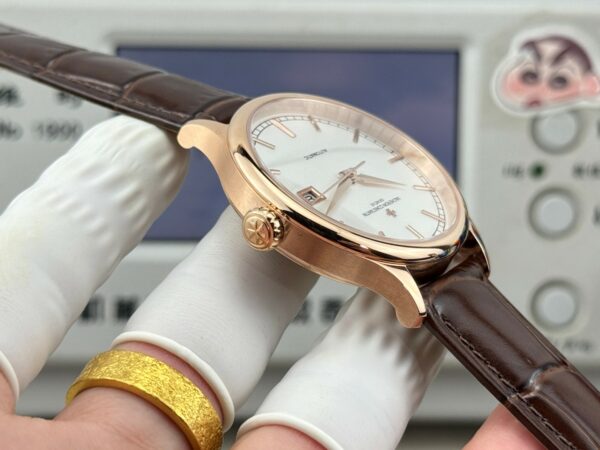 高仿江詩丹頓 傳承系列 Patrimony 白盤玫瑰金 40MM