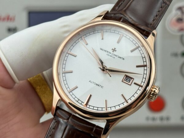 高仿江詩丹頓 傳承系列 Patrimony 白盤玫瑰金 40MM