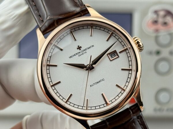 高仿江詩丹頓 傳承系列 Patrimony 白盤玫瑰金 40MM