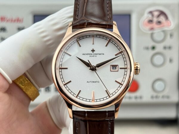 高仿江詩丹頓 傳承系列 Patrimony 白盤玫瑰金 40MM