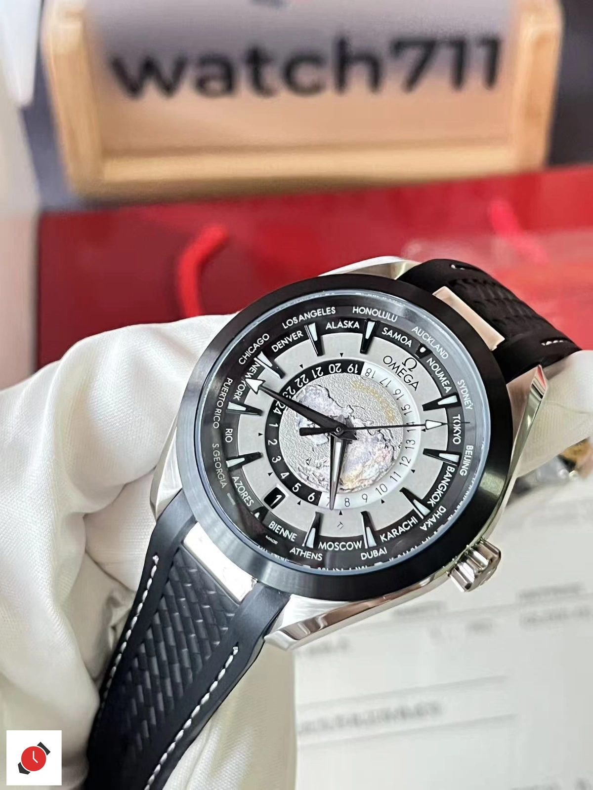 歐米茄 Omega 海馬150 世界時系列 發貨實拍 08/03