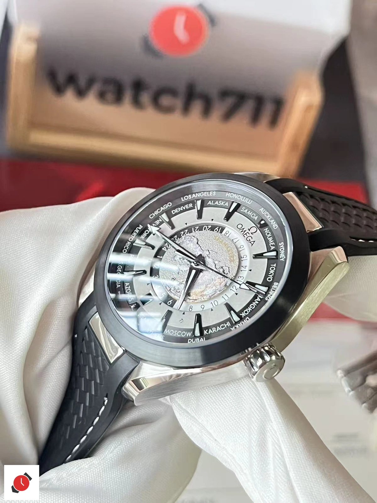 歐米茄 Omega 海馬150 世界時系列 發貨實拍 08/03