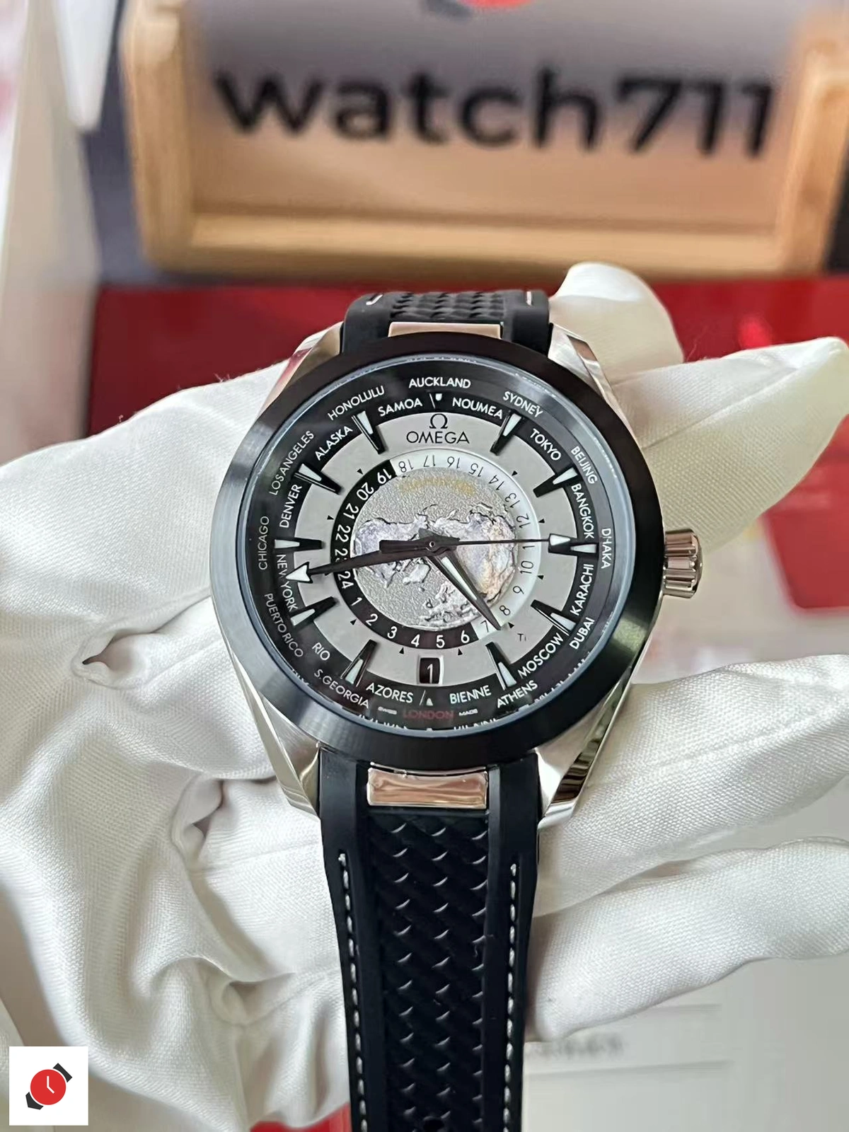 歐米茄 Omega 海馬150 世界時系列 發貨實拍 08/03