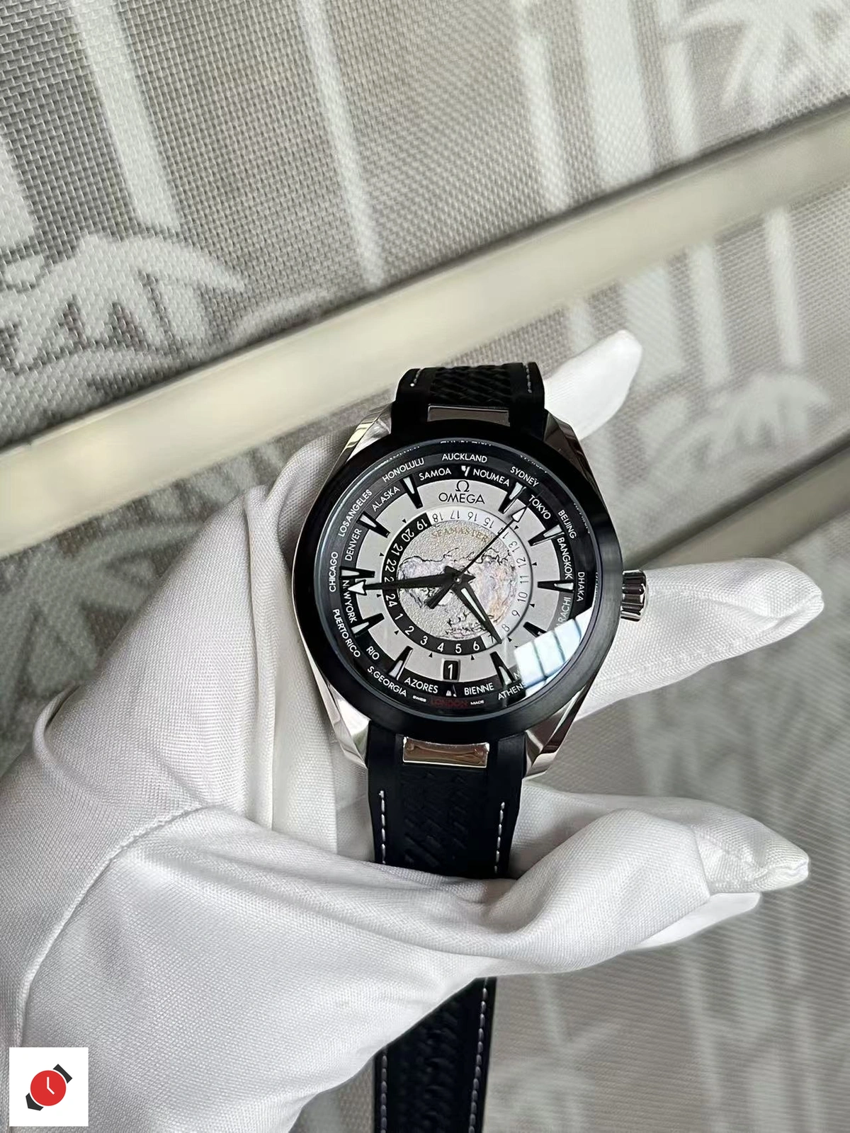 歐米茄 Omega 海馬150 世界時系列 發貨實拍 08/03
