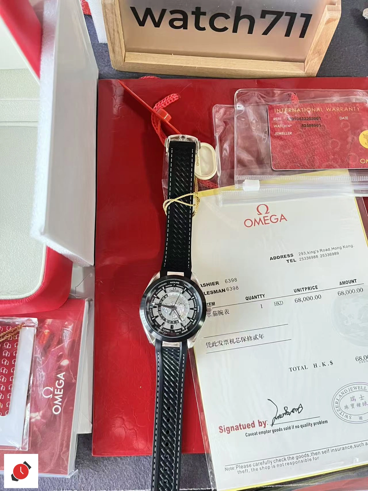 歐米茄 Omega 海馬150 世界時系列 發貨實拍 08/03