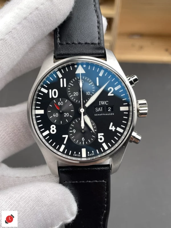 高仿IWC 萬國 飛行員計時系列 43MM 黑盤