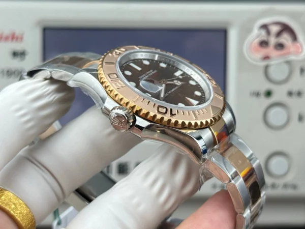 高仿勞力士Rolex 遊艇系列 間玫瑰金咖啡盤