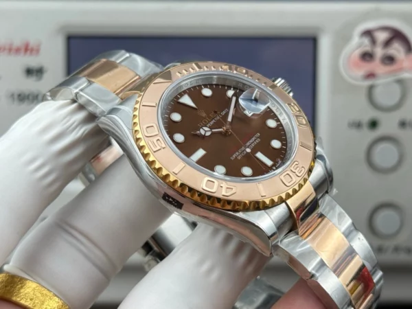 高仿勞力士Rolex 遊艇系列 間玫瑰金咖啡盤
